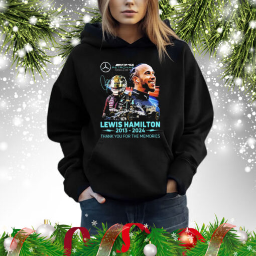 Lewis Hamilton Petronas Formula One 2013-2024 thank you for the memories signature Shirt