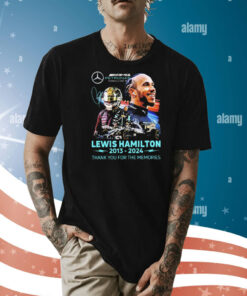 Lewis Hamilton Petronas Formula One 2013-2024 thank you for the memories signature Shirt