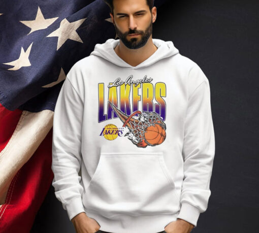 Los Angeles Lakers on fire T-shirt