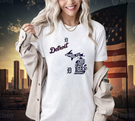 MLB Detroit Tigers baseball logo T-shirt