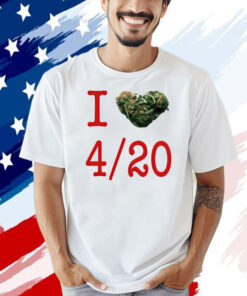 Rihanna wearing I love 420 day T-shirt