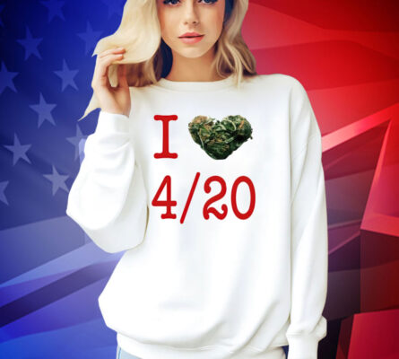 Rihanna wearing I love 420 day T-shirt