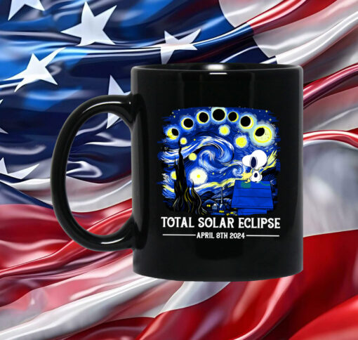 Snoopy and Woodstock Total Solar Eclipse 2024 Mug