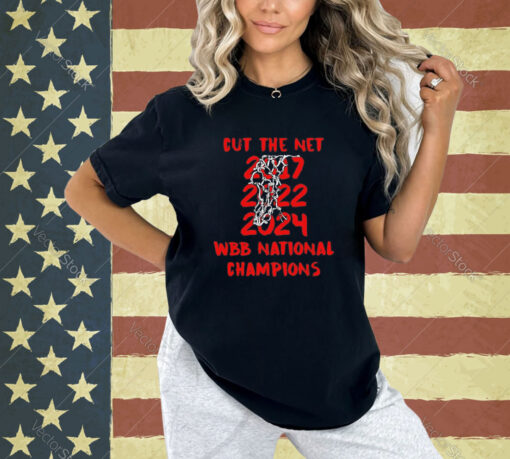 South Carolina Gamecocks Cut The Net 2024 Womens National Champions T-shirt