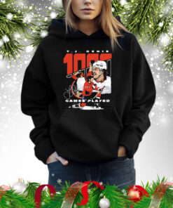 T J Oshie Washington 1000 Games Hockey Shirt