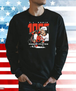 T J Oshie Washington 1000 Games Hockey Shirt