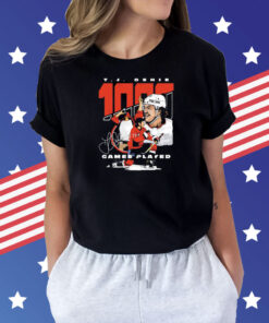 T J Oshie Washington 1000 Games Hockey Shirt