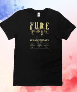 The Cure 46th Anniversary 1978-2024 Thank You For The Memories T-Shirt