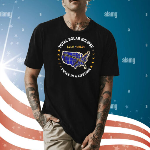 Total solar eclipse twice in a lifetime 2017-2024 Shirt