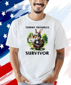 Tummy troubles survivor bunny rabbit T-shirt