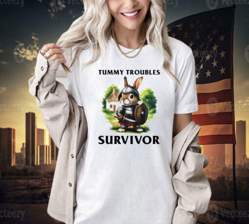 Tummy troubles survivor bunny rabbit T-shirt