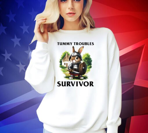 Tummy troubles survivor bunny rabbit T-shirt