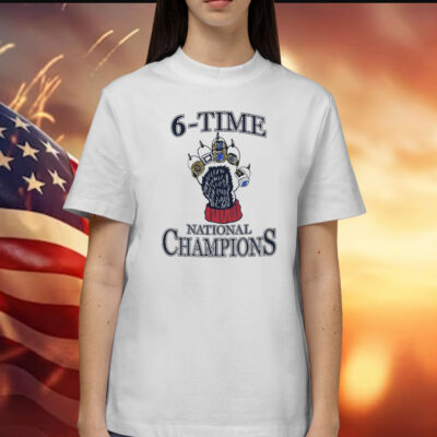 Uconn Huskies 6-Time National Champions Shirt