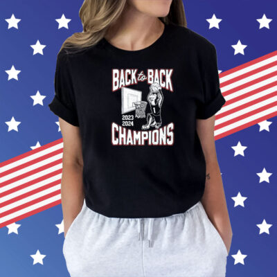 Uconn Huskies back to back 2023-2024 Champions Shirt