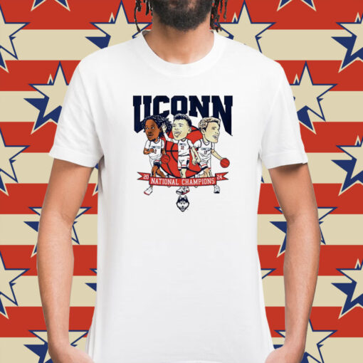 Uconn Men’s Basketball 2024 National Champions Caricatures Shirt