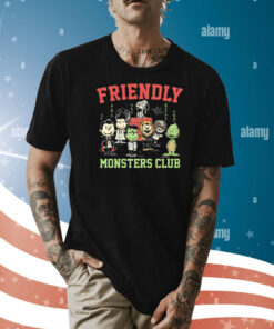 Universal Monsters Peanuts friendly monsters club Shirt
