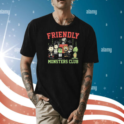 Universal Monsters Peanuts friendly monsters club Shirt