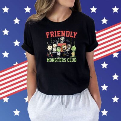 Universal Monsters Peanuts friendly monsters club Shirt