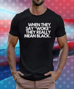 When they say woke they really mean blacks T-Shirt