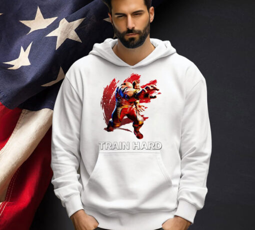 Zangief Street Fighter train hard T-shirt