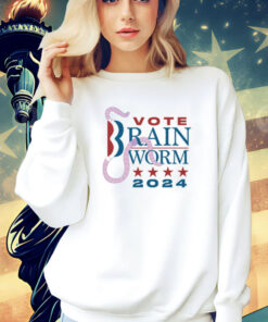 Vote Brain Worm 2024 t-shirt