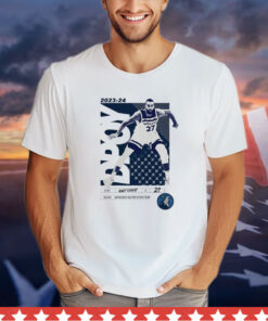 Rudy Gobert Minnesota Timberwolves 2024 NBA Defensive Player of the Year Layup Package shirt