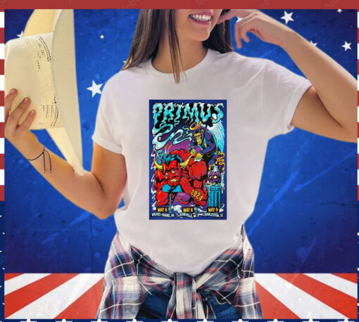 Poster Primus Tour In Asheville, NC On May 8, 2024 shirt