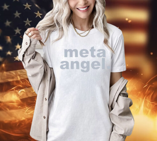 Elle wearing Meta Angel Shirt