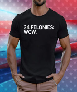 34 Felony Counts Wow TShirt