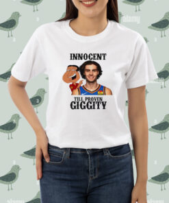 Josh Giggity Giddey OKC Thunder innocent till proven Giggity shirt