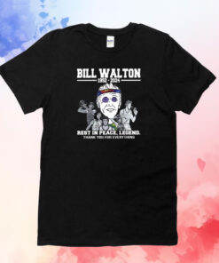 Bill Walton Rest In Peace Legend Thank You For Everything Shirts