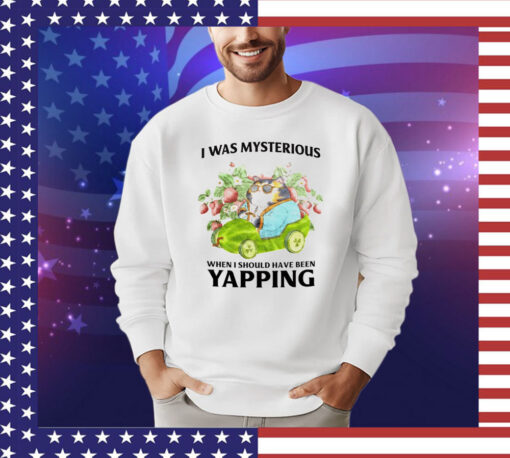 Cat I was mysterious when i should have been yapping T-Shirt