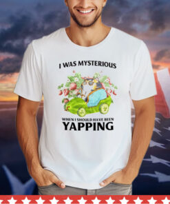 Cat I was mysterious when i should have been yapping T-Shirt