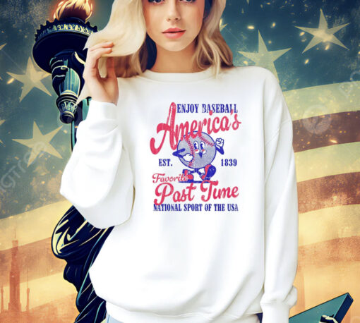 Enjoy baseball America’s favorite past june national sport of the USA Shirt