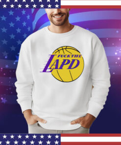 Fuck the lapd Los Angeles Lakers logo T-Shirt