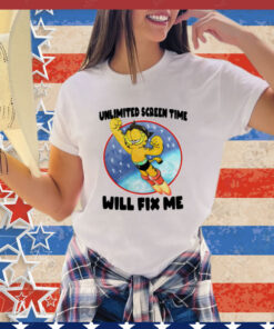 Garfield unlimited screen time will fix me T-Shirt
