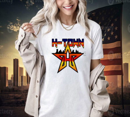 Houston Astros Skyline H Town Baseball Shirt