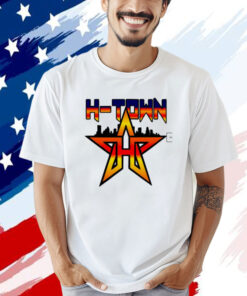 Houston Astros Skyline H Town Baseball Shirt