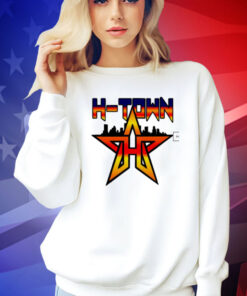 Houston Astros Skyline H Town Baseball Shirt