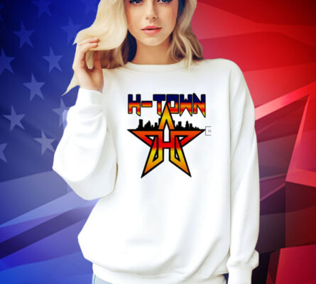 Houston Astros Skyline H Town Baseball Shirt