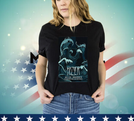 Hozier May 15 2024 Veterans United Home Loans Amphitheater Virginia Beach VA Poster Shirt