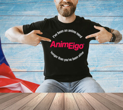 Justin Sevakis I've Been An Anime Nerd Animeigo Longer Than You've Been Alive Hoodie-Hoodie Shirt