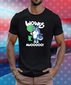 Minnesota Timberwolves Bluey Wolves Awooooo T-Shirt