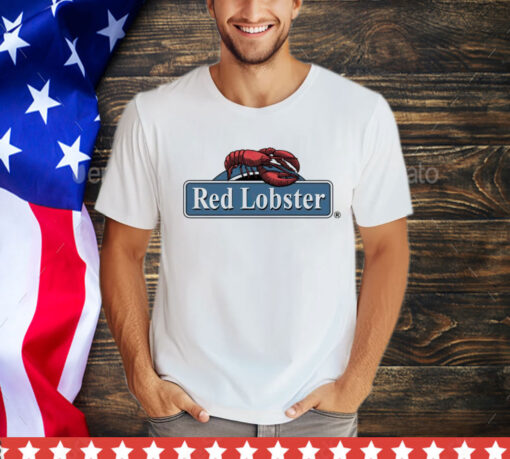 Red lobster seafood food restaurant logo T-Shirt