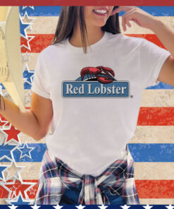 Red lobster seafood food restaurant logo T-Shirt