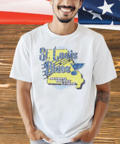 St. Louis Blues National Hockey League map Shirt