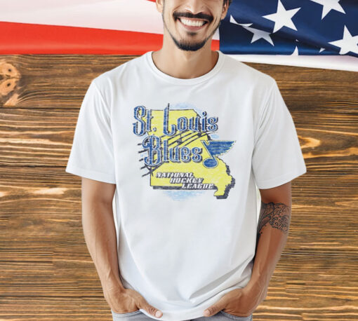 St. Louis Blues National Hockey League map Shirt