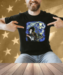 Starry Scissorhands Edward Scissorhands Van Gogh’s Starry Night T-Shirt