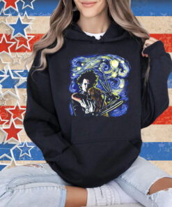 Starry Scissorhands Edward Scissorhands Van Gogh’s Starry Night T-Shirt