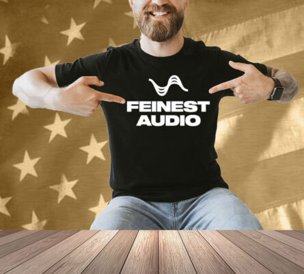 Stuart Feiner wearing feinest audio Shirt